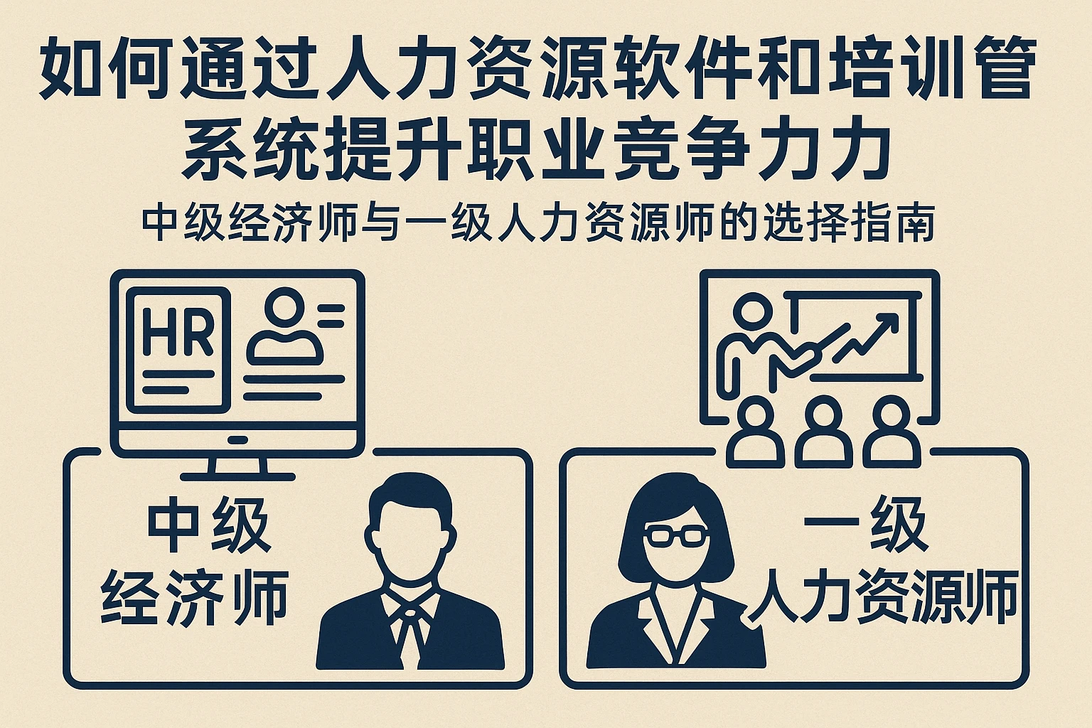 如何通过人力资源软件和培训管理系统提升职业竞争力：中级经济师与一级人力资源师的选择指南