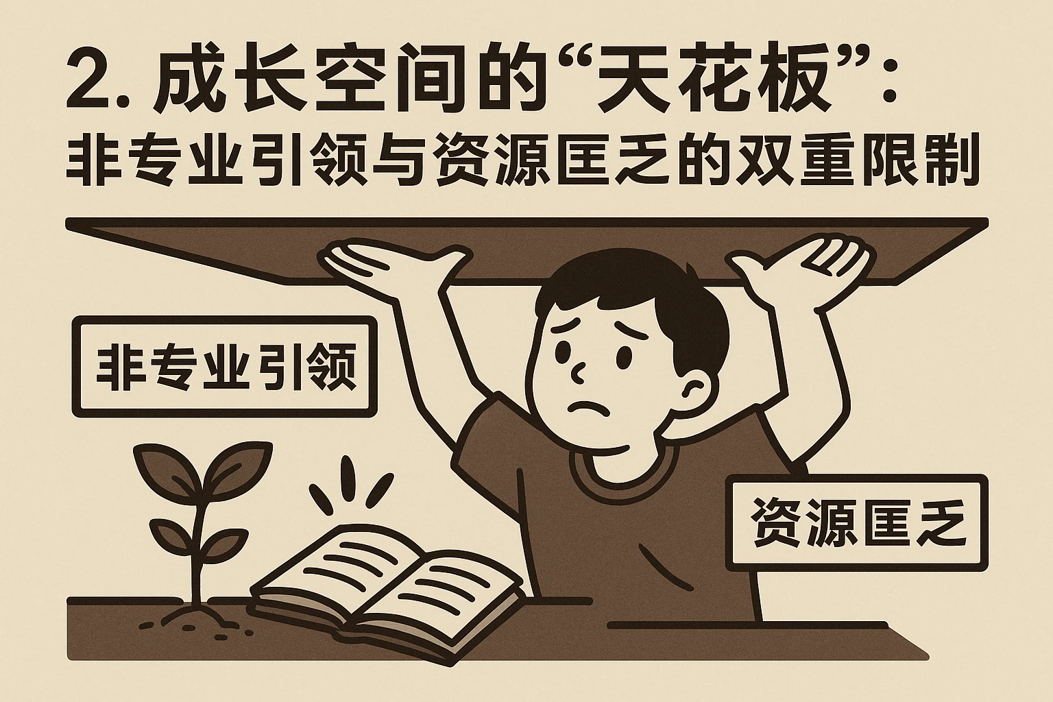 2. 成长空间的“天花板”：非专业引领与资源匮乏的双重限制