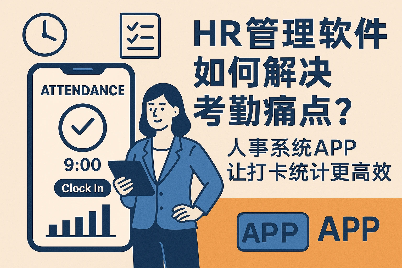HR管理软件如何解决考勤痛点？人事系统APP让打卡统计更高效