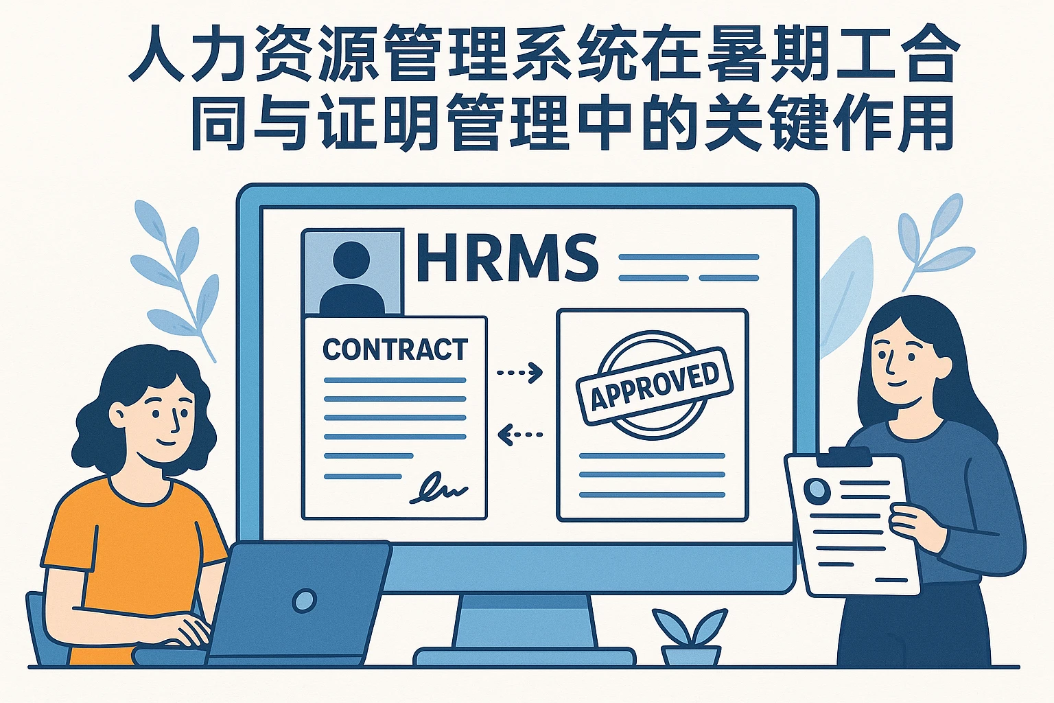 人力资源管理系统在暑期工合同与证明管理中的关键作用