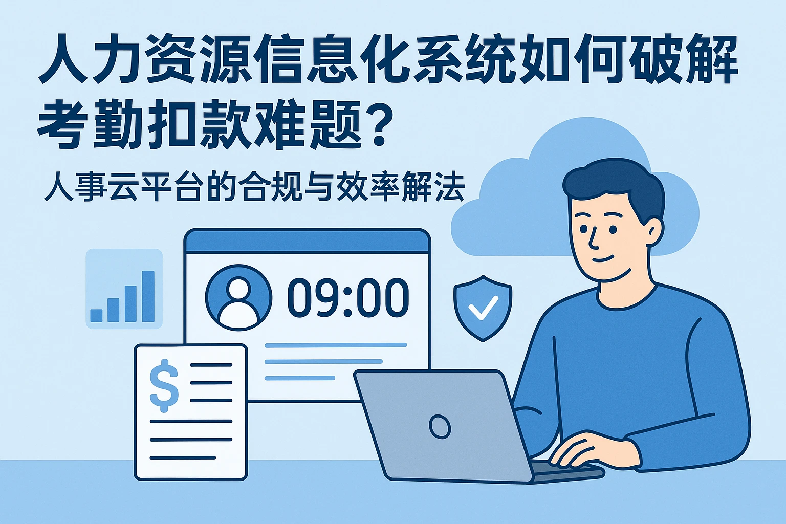 人力资源信息化系统如何破解考勤扣款难题?人事云平台的合规与效率解法
