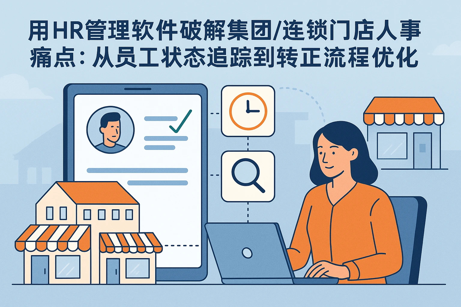 用HR管理软件破解集团/连锁门店人事痛点:从员工状态追踪到转正流程优化