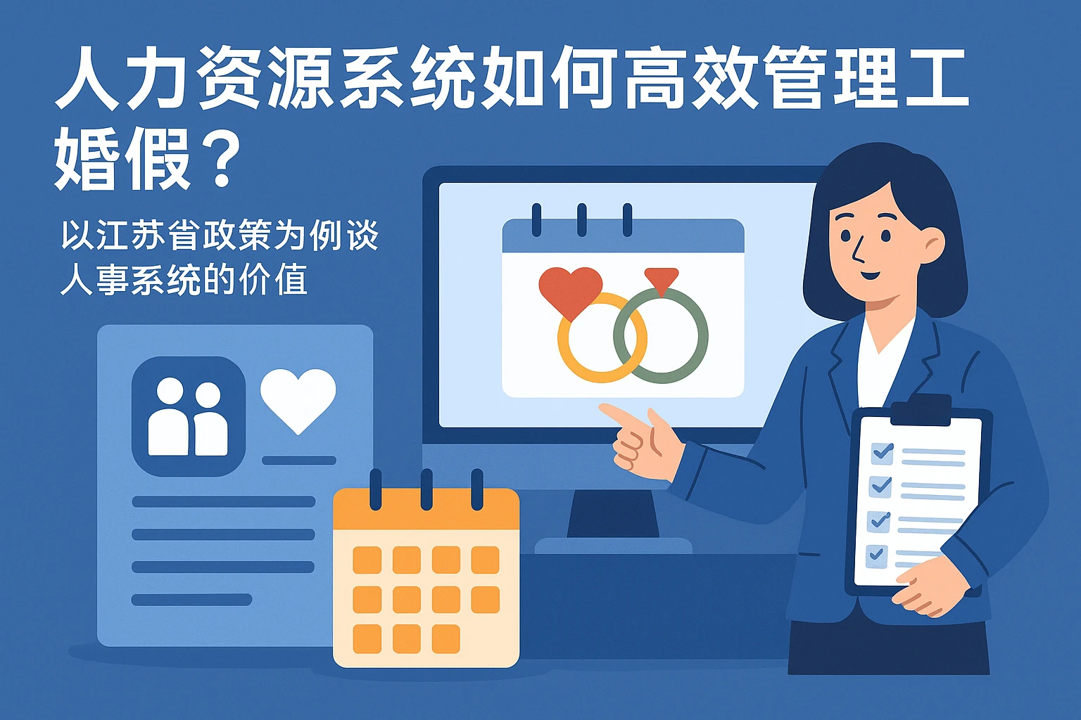 人力资源系统如何高效管理员工婚假？以江苏省政策为例谈人事系统的价值