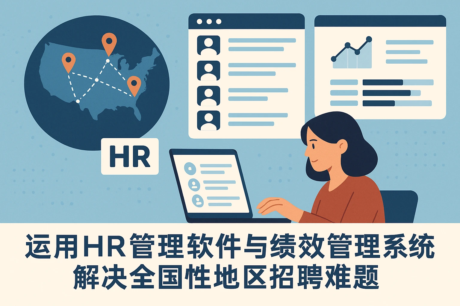 运用HR管理软件与绩效管理系统解决全国性地区招聘难题