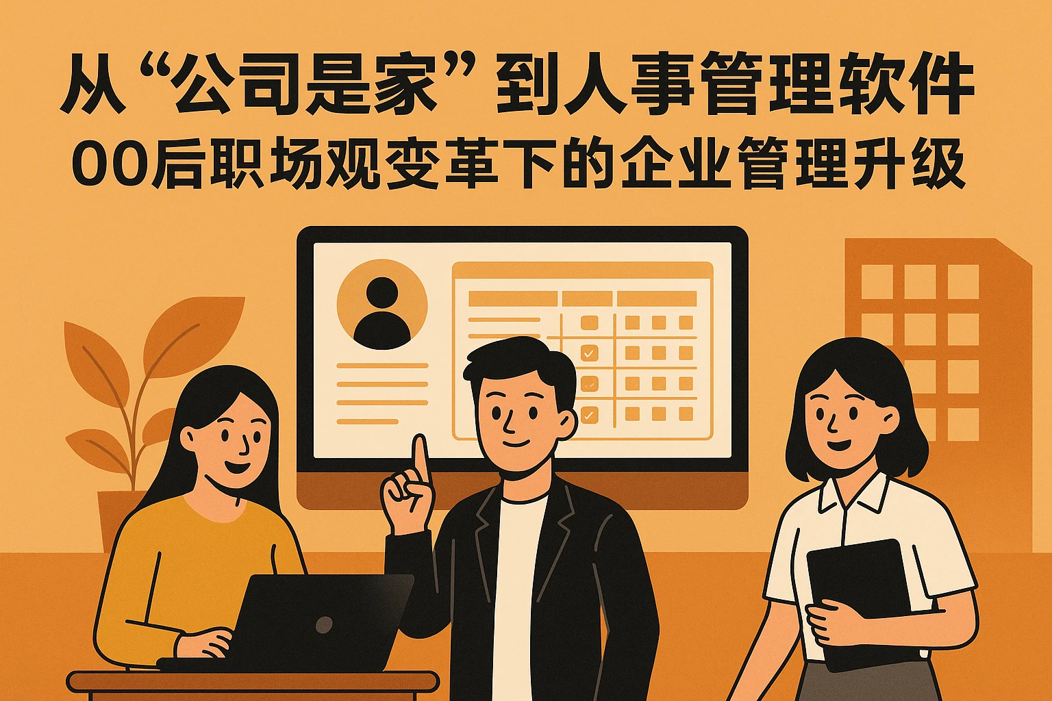 从“公司是家”到人事管理软件：00后职场观变革下的企业管理升级