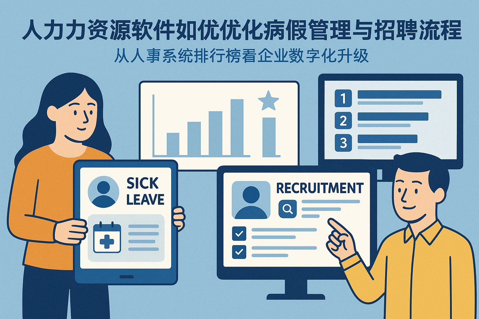 人力资源软件如何优化病假管理与招聘流程——从人事系统排行榜看企业数字化升级