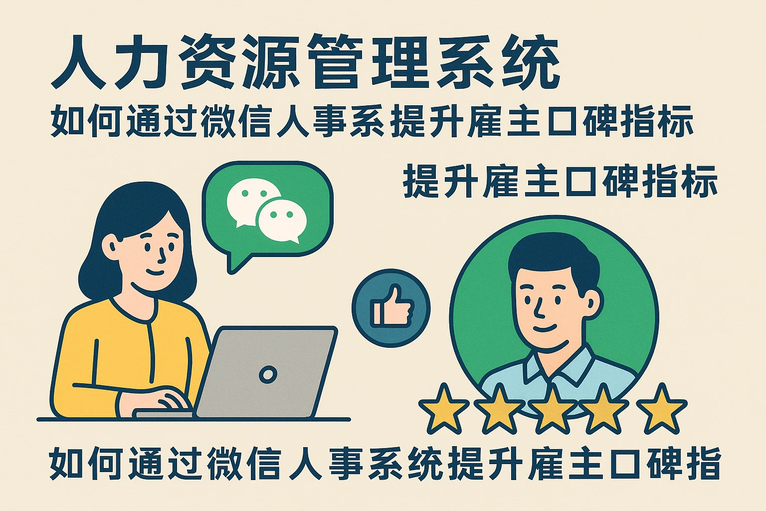 人力资源管理系统如何通过微信人事系统提升雇主口碑指标