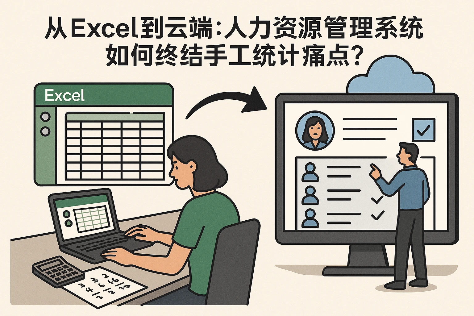 从Excel到云端：人力资源管理系统如何终结手工统计痛点？