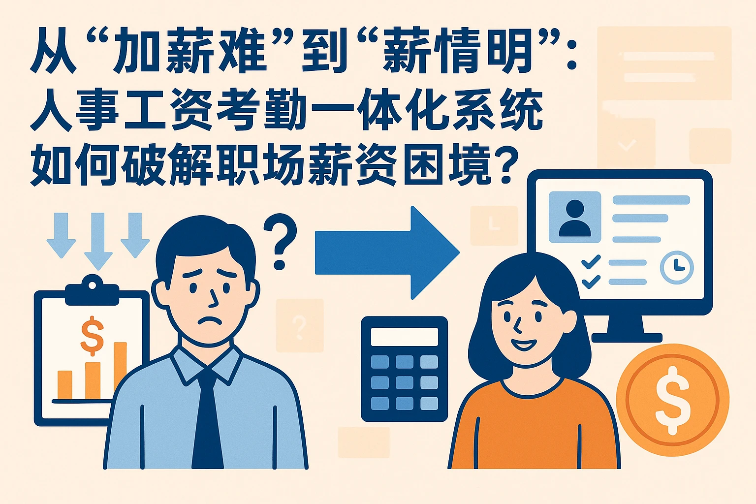 从“加薪难”到“薪情明”:人事工资考勤一体化系统如何破解职场薪资困境?