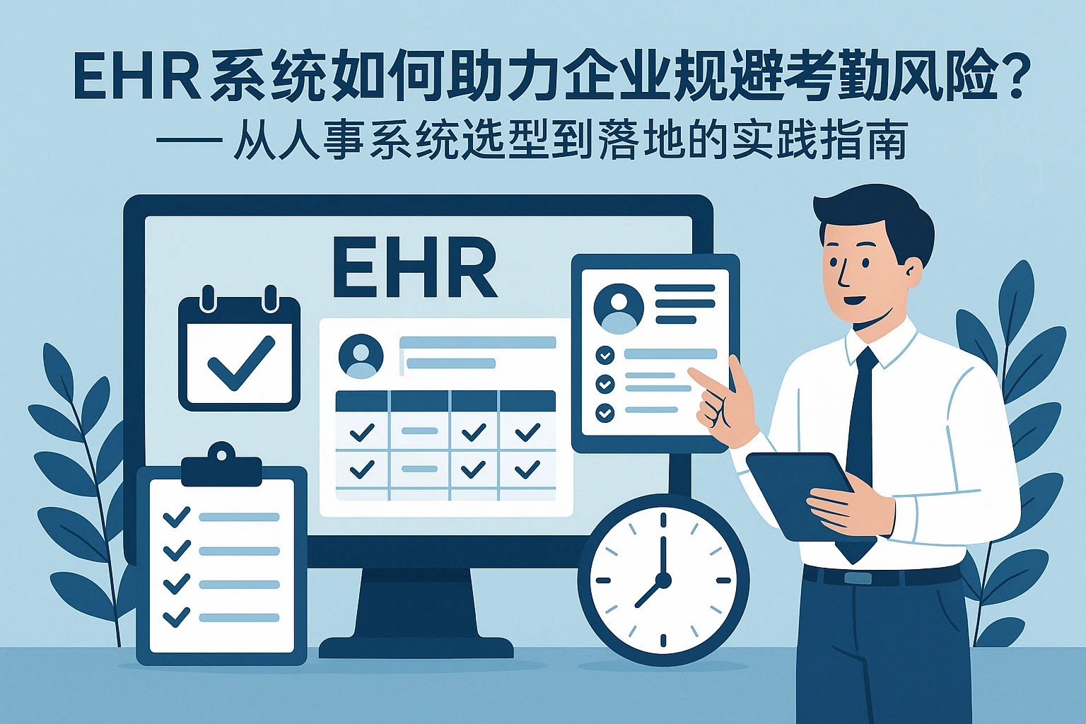 EHR系统如何助力企业规避考勤制度风险？——从人事系统选型到落地的实践指南