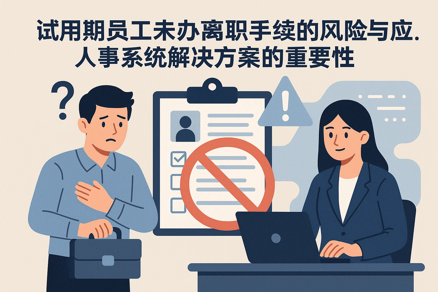试用期员工未办理离职手续的风险与应对：人事系统解决方案的重要性