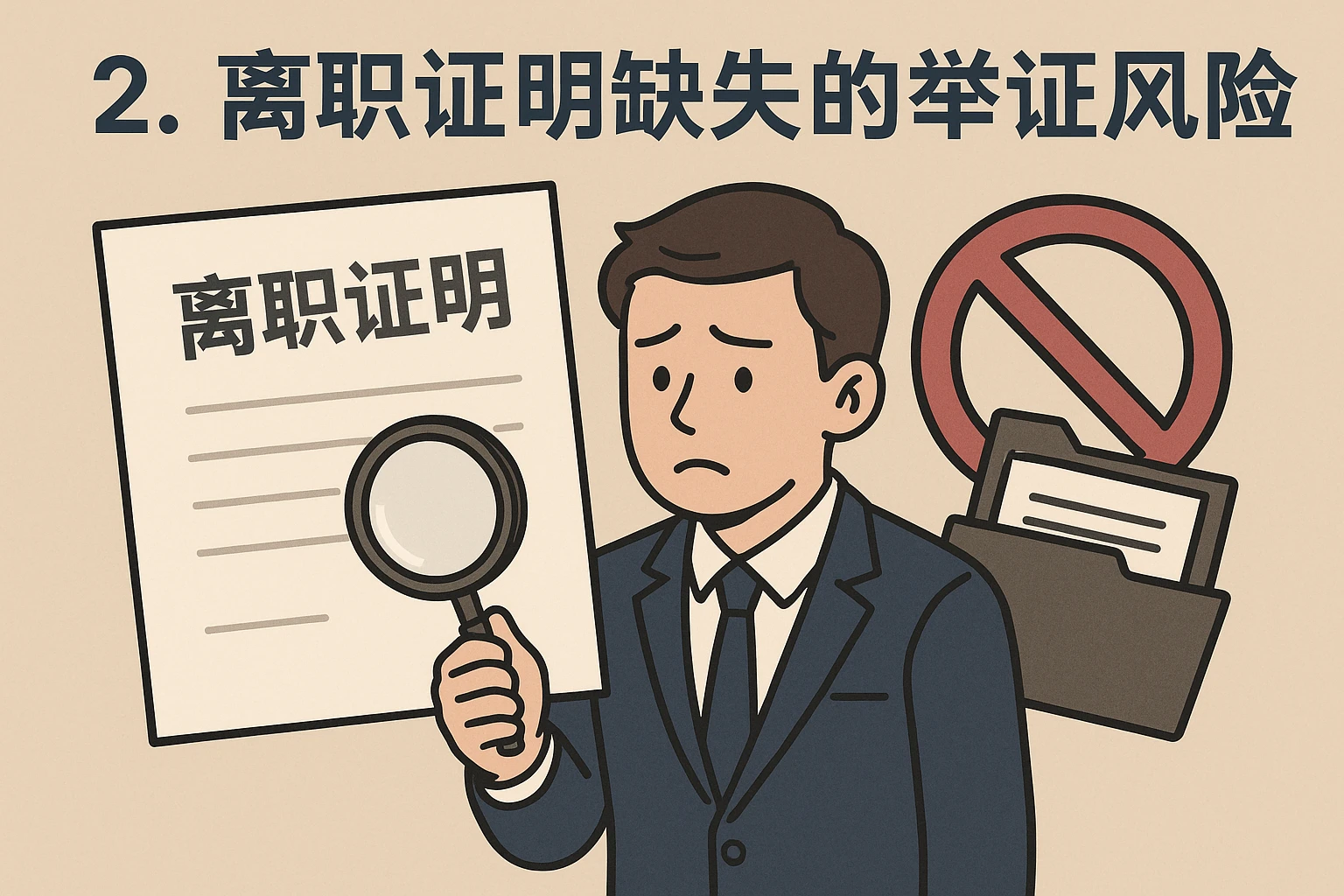 2. 离职证明缺失的举证风险