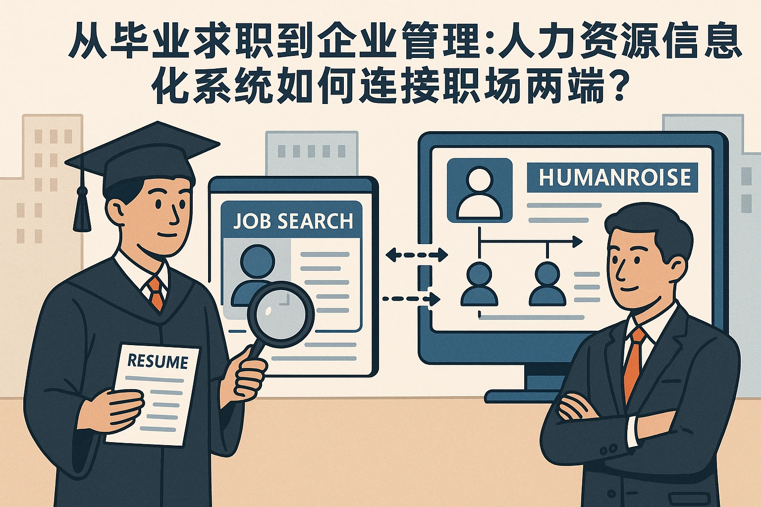 从毕业求职到企业管理:人力资源信息化系统如何连接职场两端?