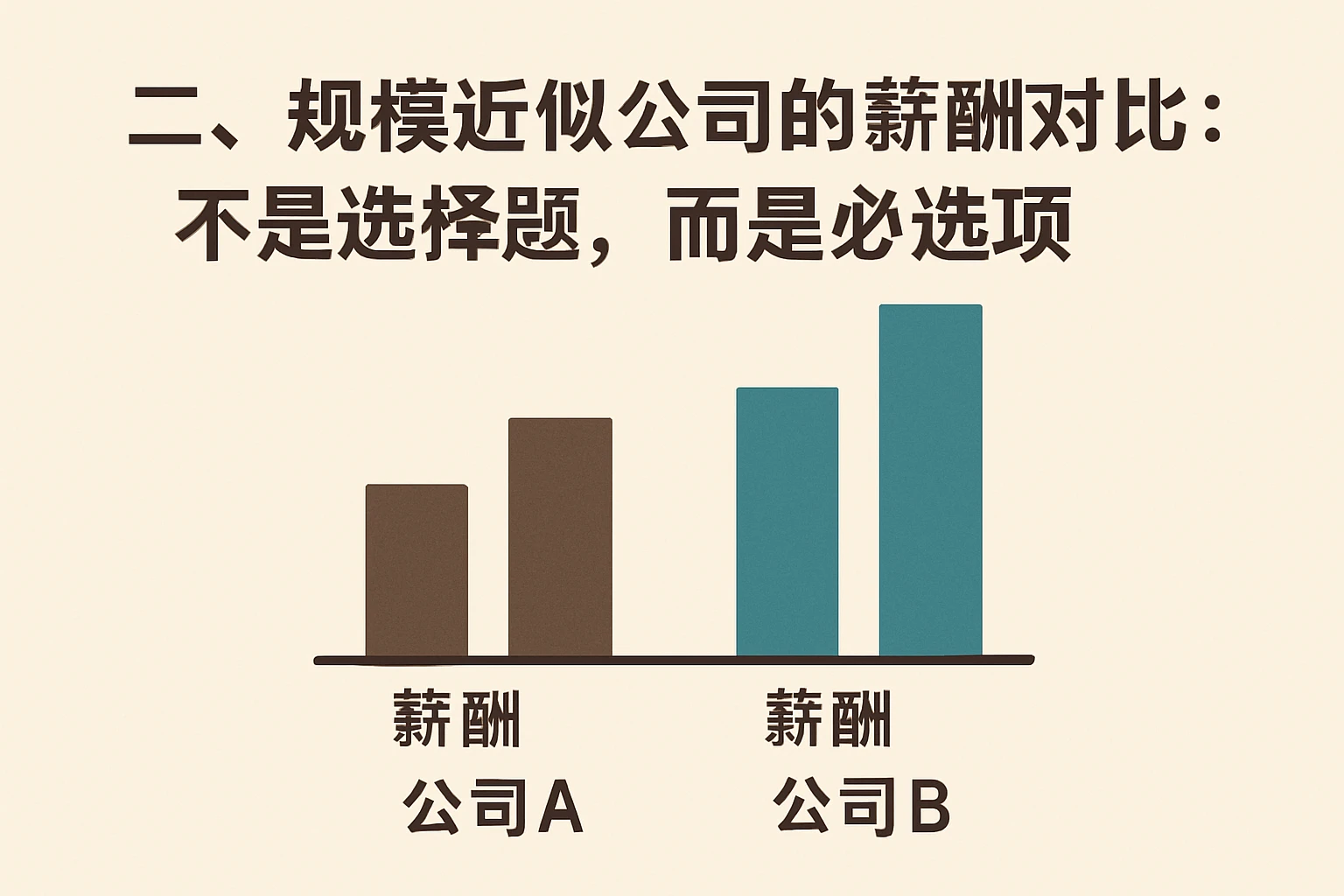 二、规模近似公司的薪酬对比:不是选择题,而是必选项