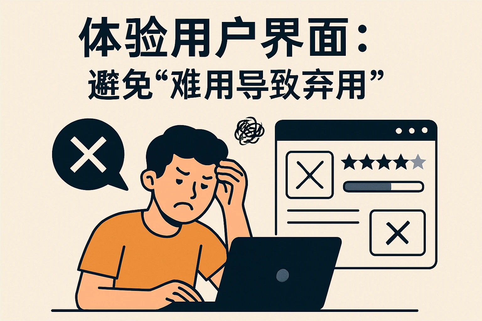 2. 体验用户界面：避免“难用导致弃用”