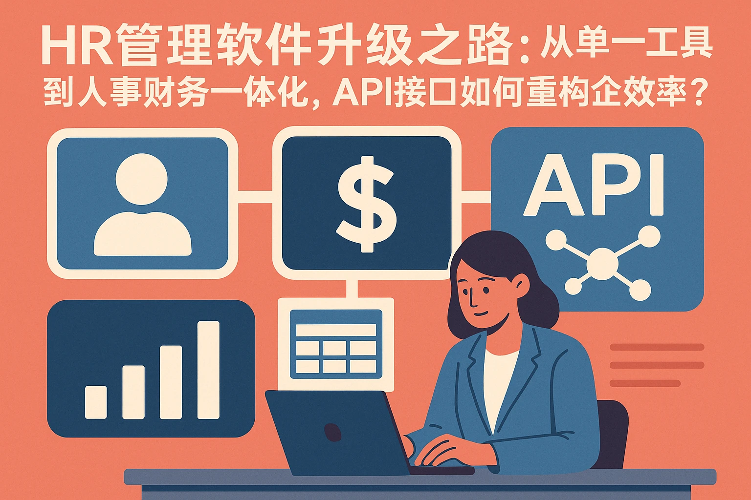 HR管理软件升级之路：从单一工具到人事财务一体化，API接口如何重构企业效率？