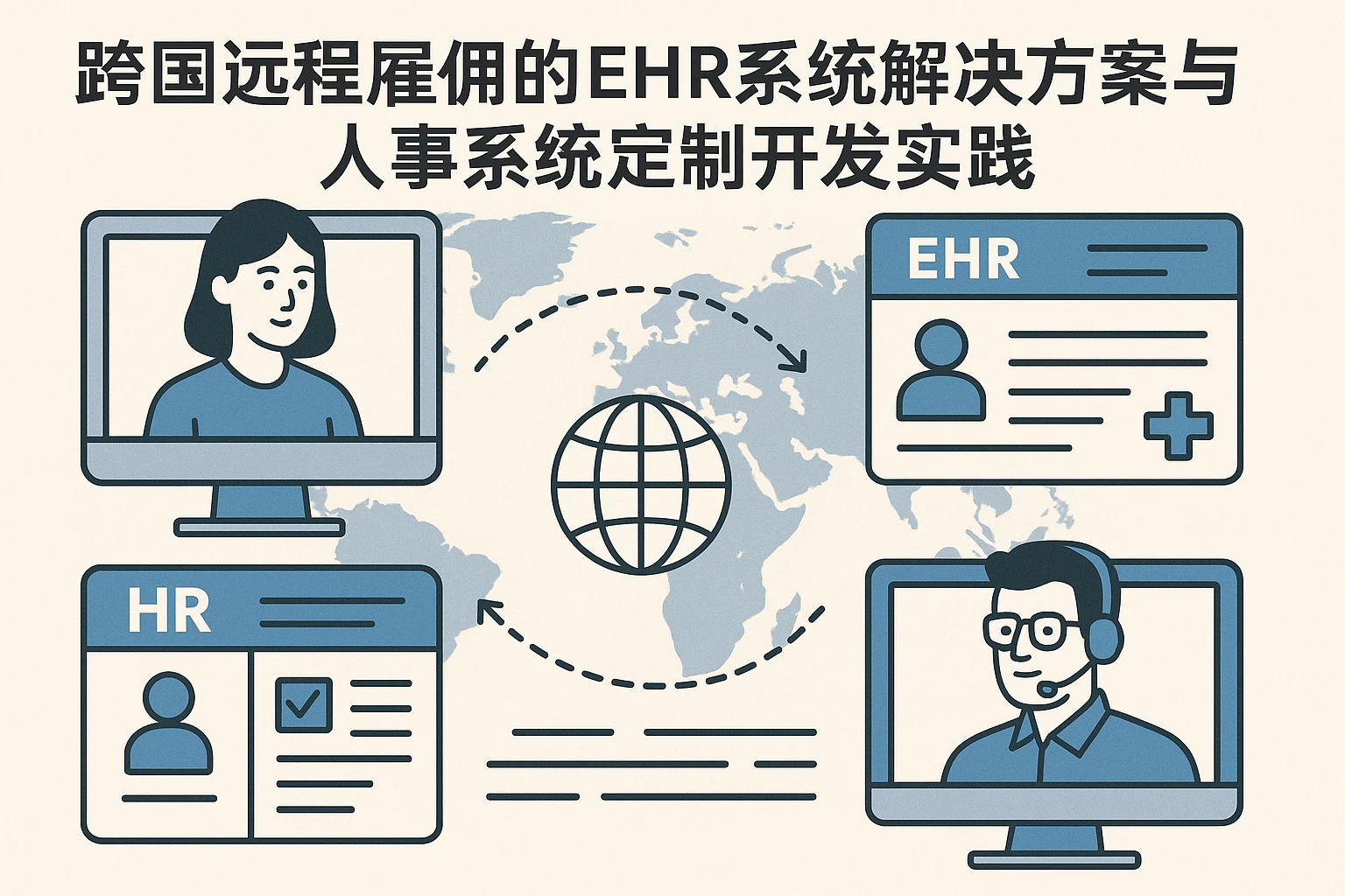 跨国远程雇佣的EHR系统解决方案与人事系统定制开发实践