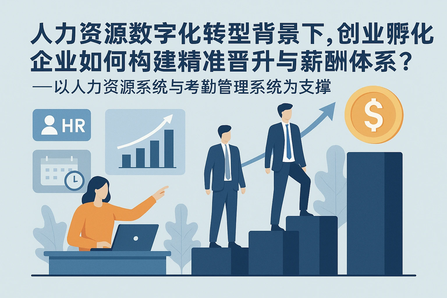 人力资源数字化转型背景下,创业孵化企业如何构建精准晋升与薪酬体系?——以人力资源系统与考勤管理系统为支撑