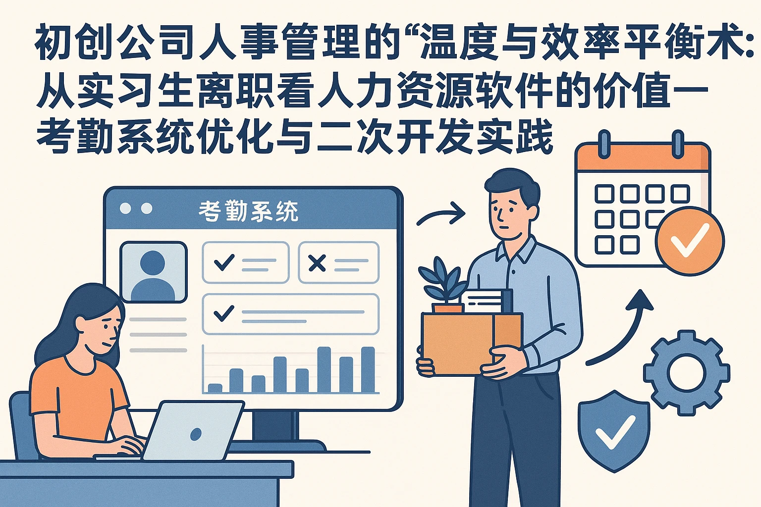 初创公司人事管理的“温度与效率平衡术:从实习生离职看人力资源软件的价值——考勤系统优化与二次开发实践