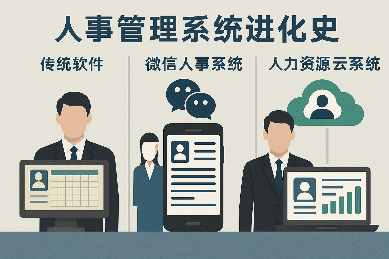 人事管理系统进化史：从传统软件到微信人事系统，再到人力资源云系统的变革之路
