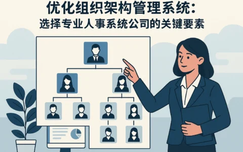 优化组织架构管理系统：选择专业人事系统公司的关键要素