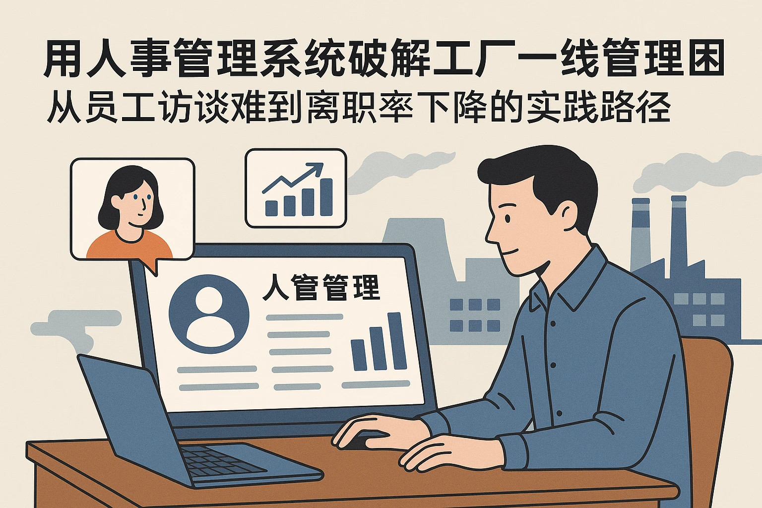 用人事管理系统破解工厂一线管理困局：从员工访谈难到离职率下降的实践路径