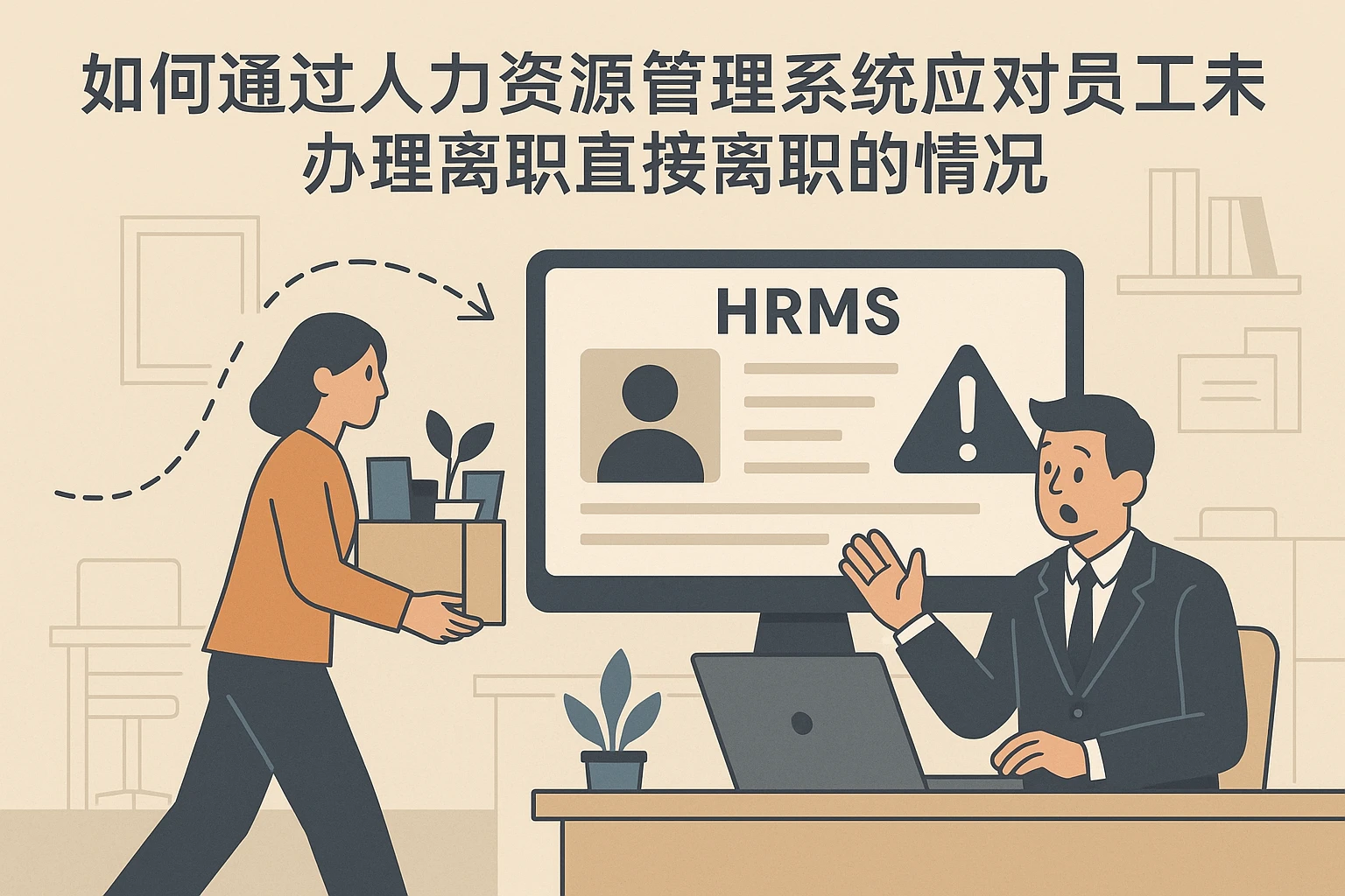 如何通过人力资源管理系统应对员工未办理离职直接离职的情况