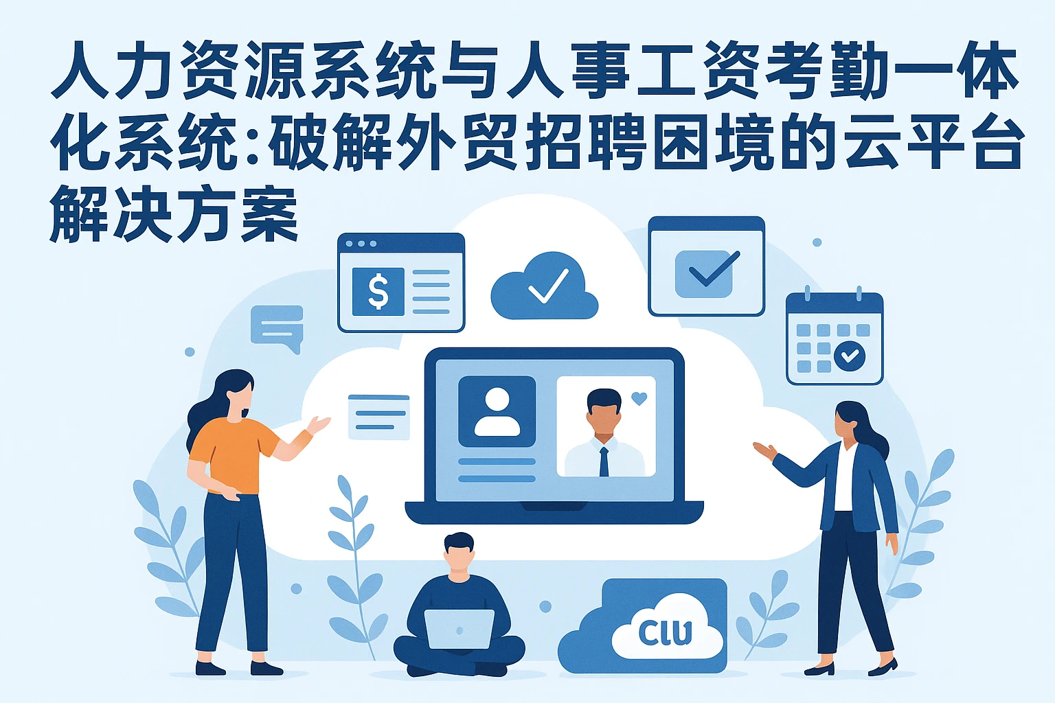 人力资源系统与人事工资考勤一体化系统：破解外贸招聘困境的云平台解决方案