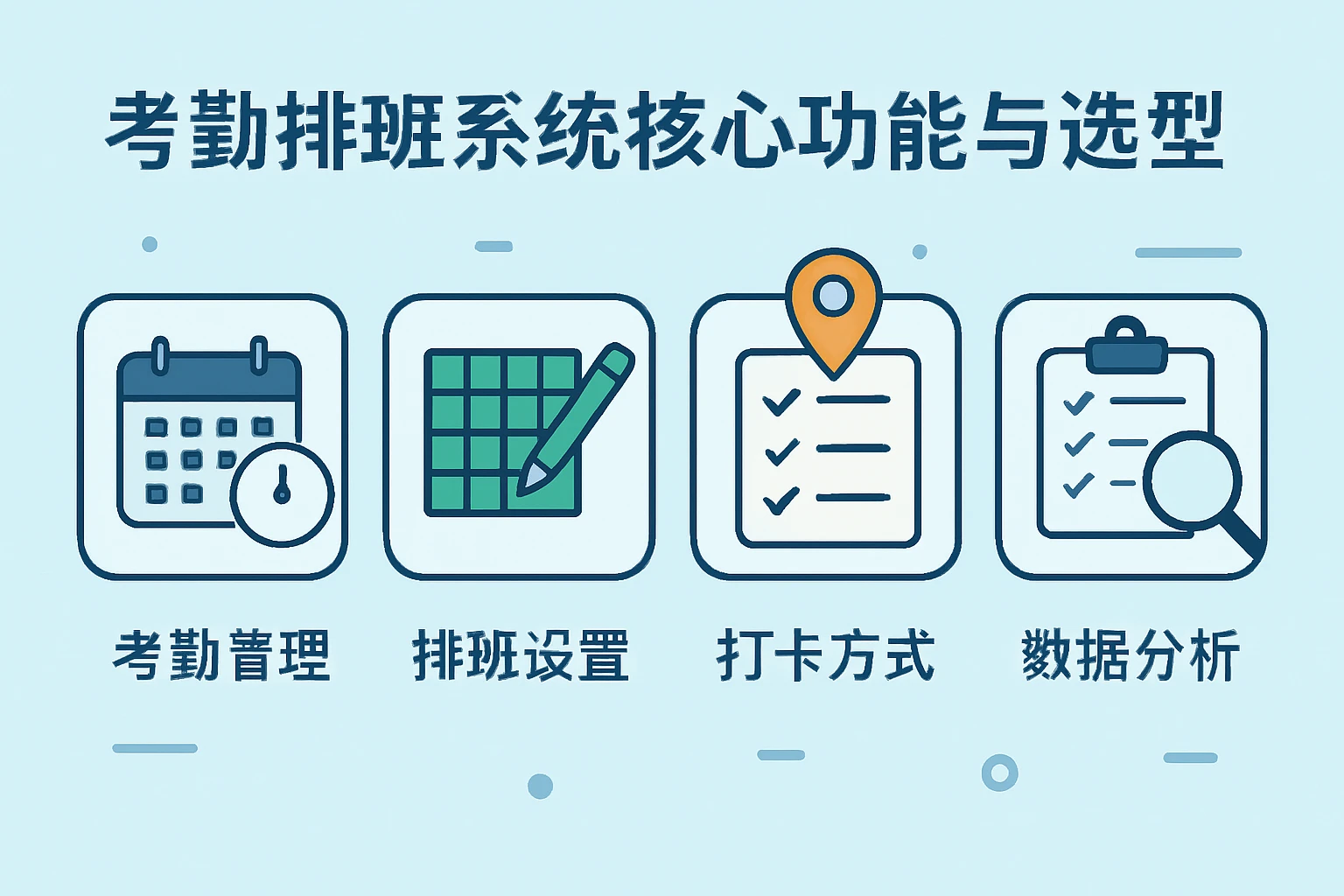 考勤排班系统的核心功能与选型要点