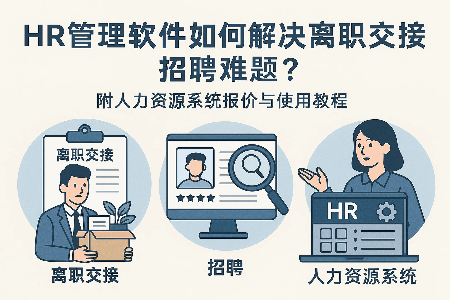 HR管理软件如何解决离职交接招聘难题？附人力资源系统报价与使用教程