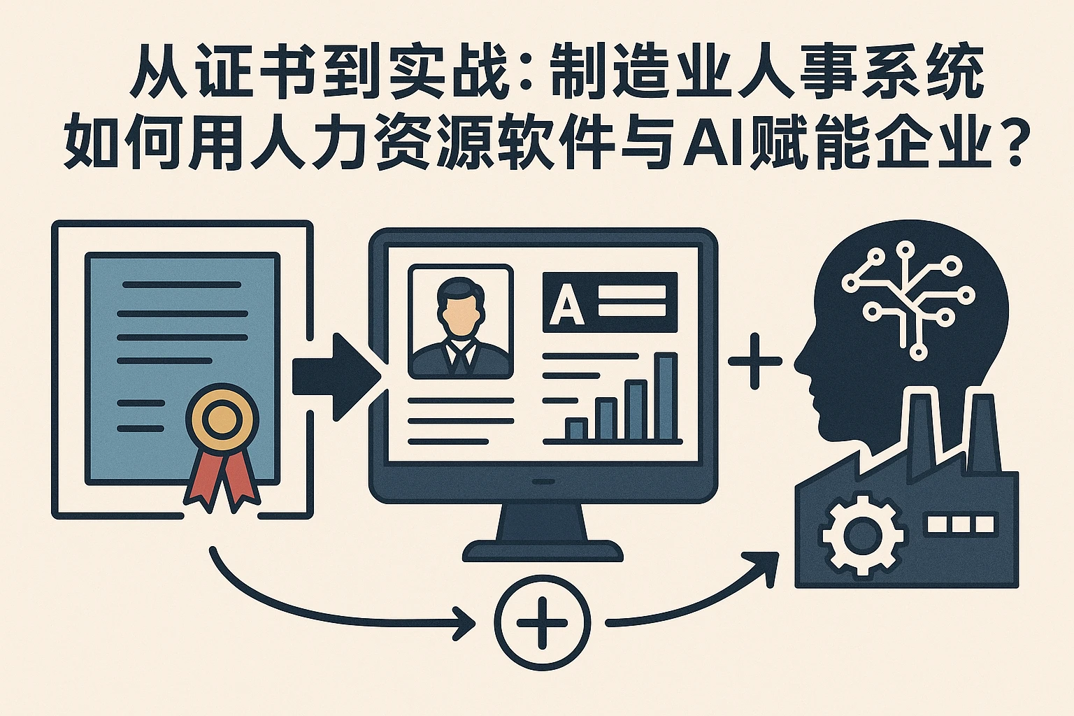 从证书到实战:制造业人事系统如何用人力资源软件与AI赋能企业效率?