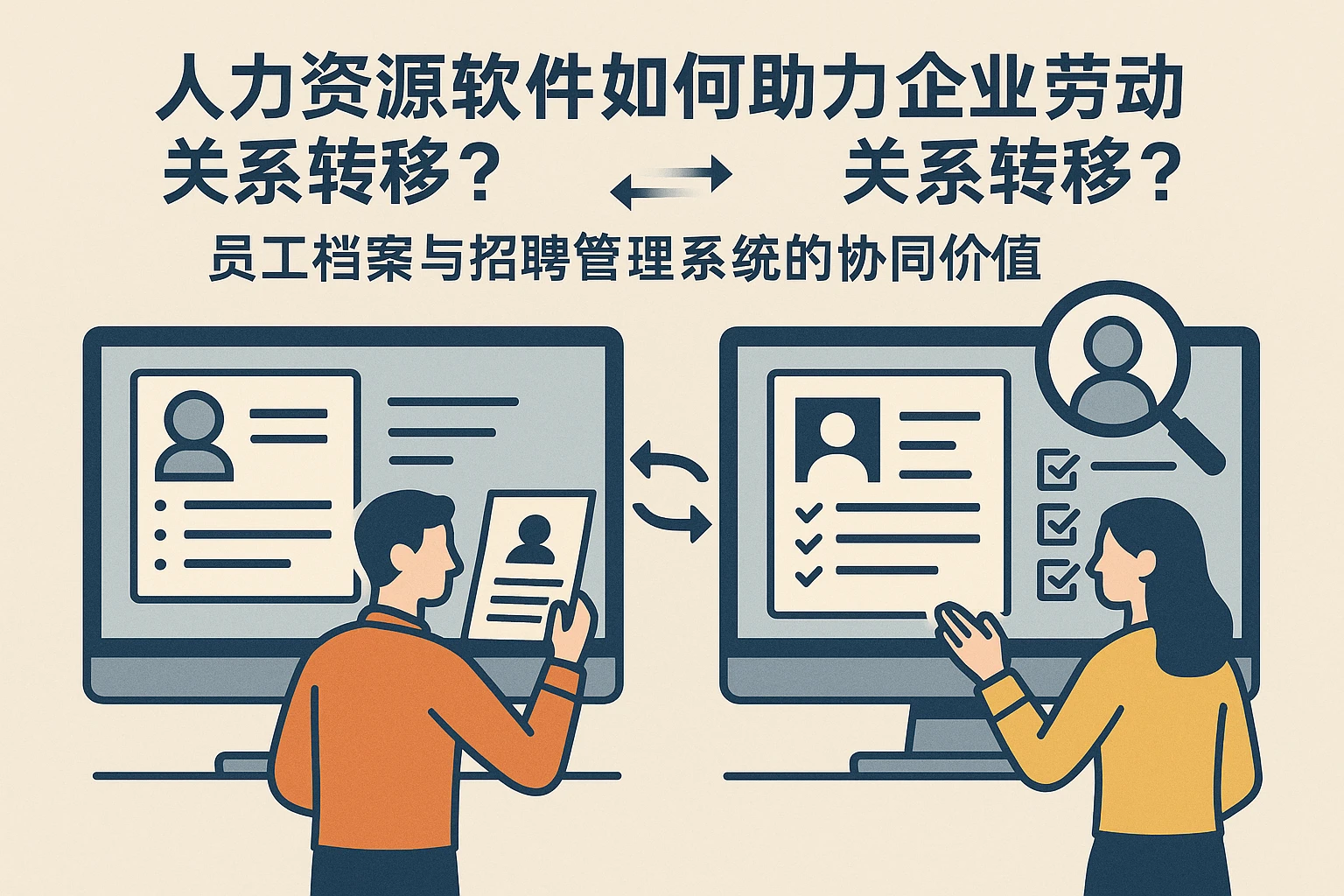 人力资源软件如何助力企业劳动关系转移？员工档案与招聘管理系统的协同价值
