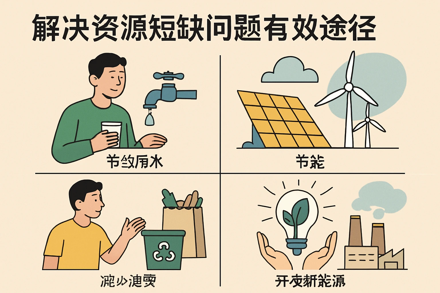 解决资源短缺问题的有效途径