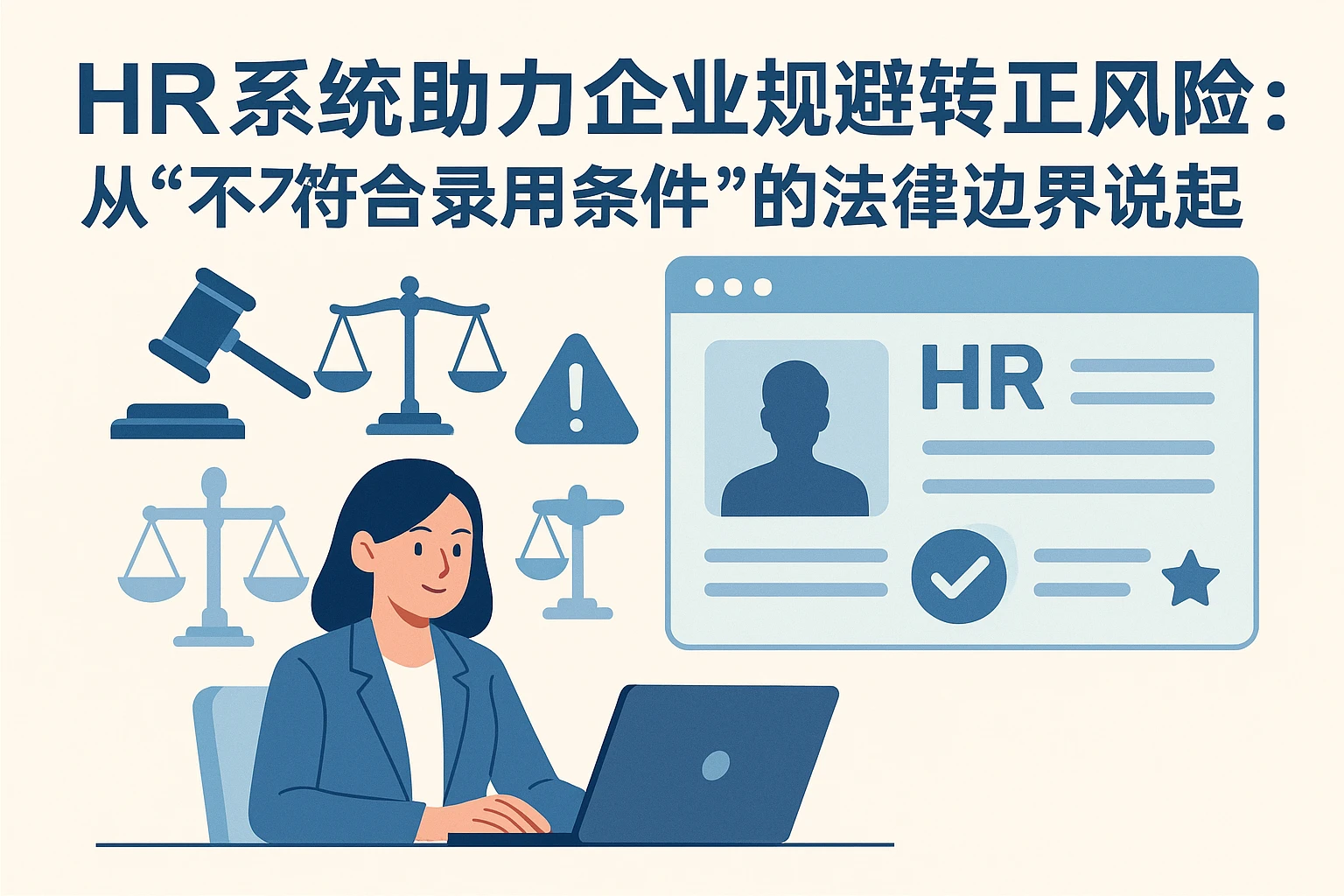 HR系统助力企业规避转正风险：从“不符合录用条件”的法律边界说起