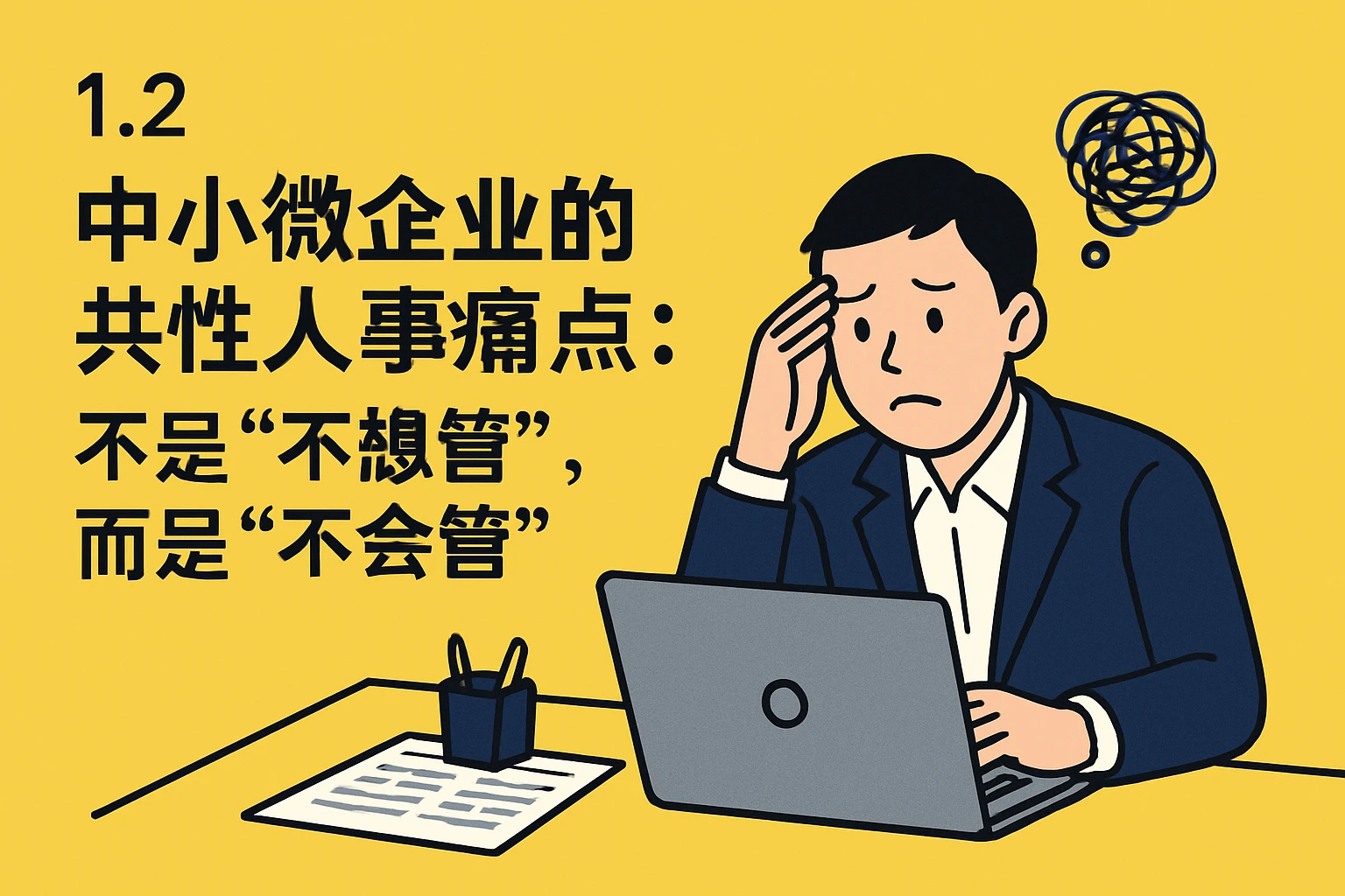 1.2 中小微企业的共性人事痛点：不是“不想管”，而是“不会管”