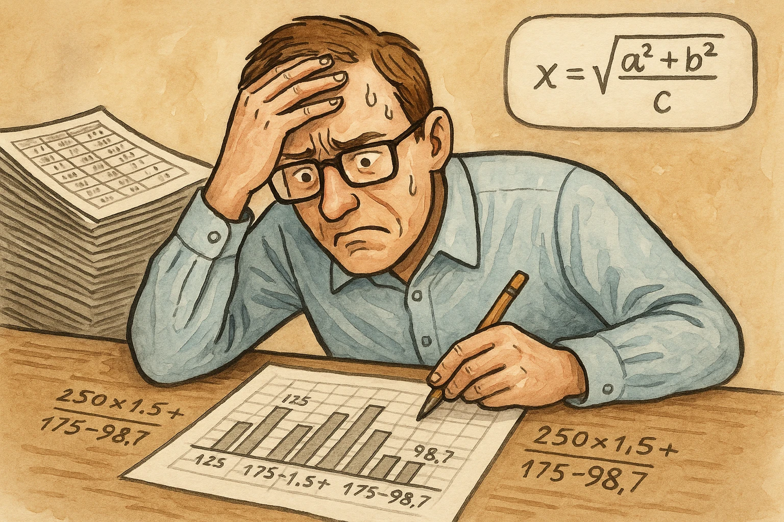 2. 手动计算的低效与错误：数据统计与公式应用易出错