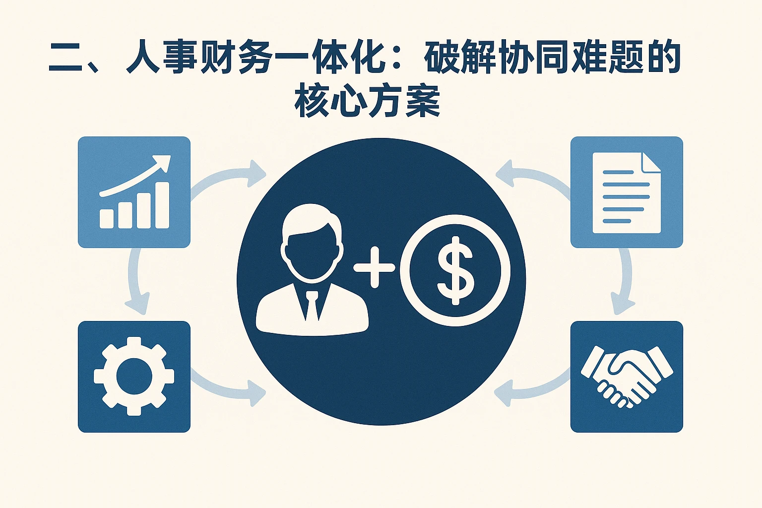二、人事财务一体化：破解协同难题的核心方案