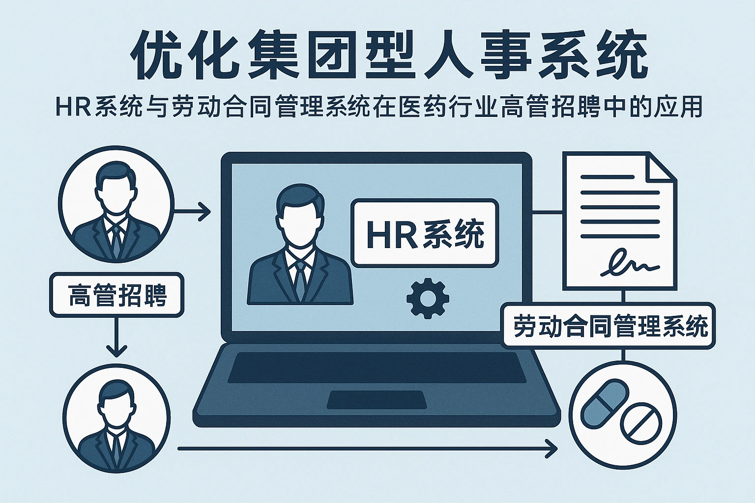 优化集团型人事系统:HR系统与劳动合同管理系统在医药行业高管招聘中的应用