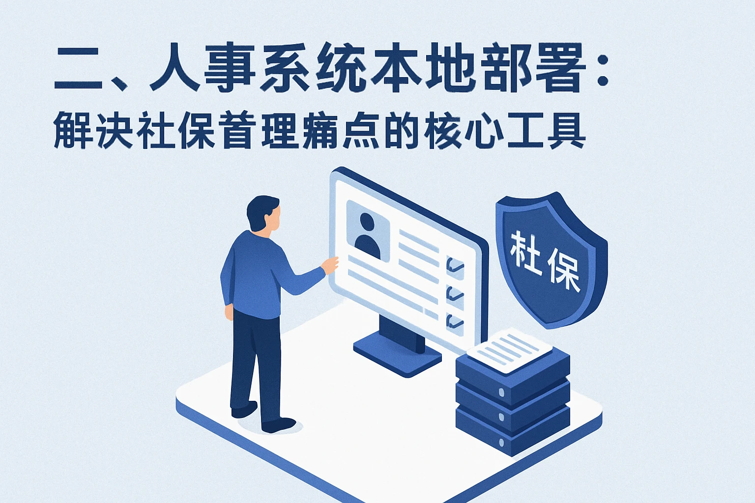 二、人事系统本地部署：解决社保管理痛点的核心工具