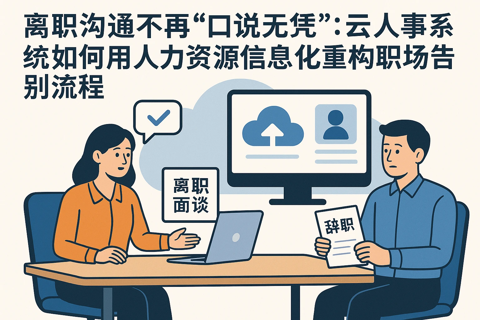 离职沟通不再“口说无凭”：云人事系统如何用人力资源信息化重构职场告别流程