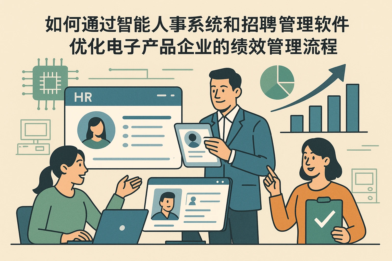 如何通过智能人事系统和招聘管理软件优化电子产品企业的绩效管理流程