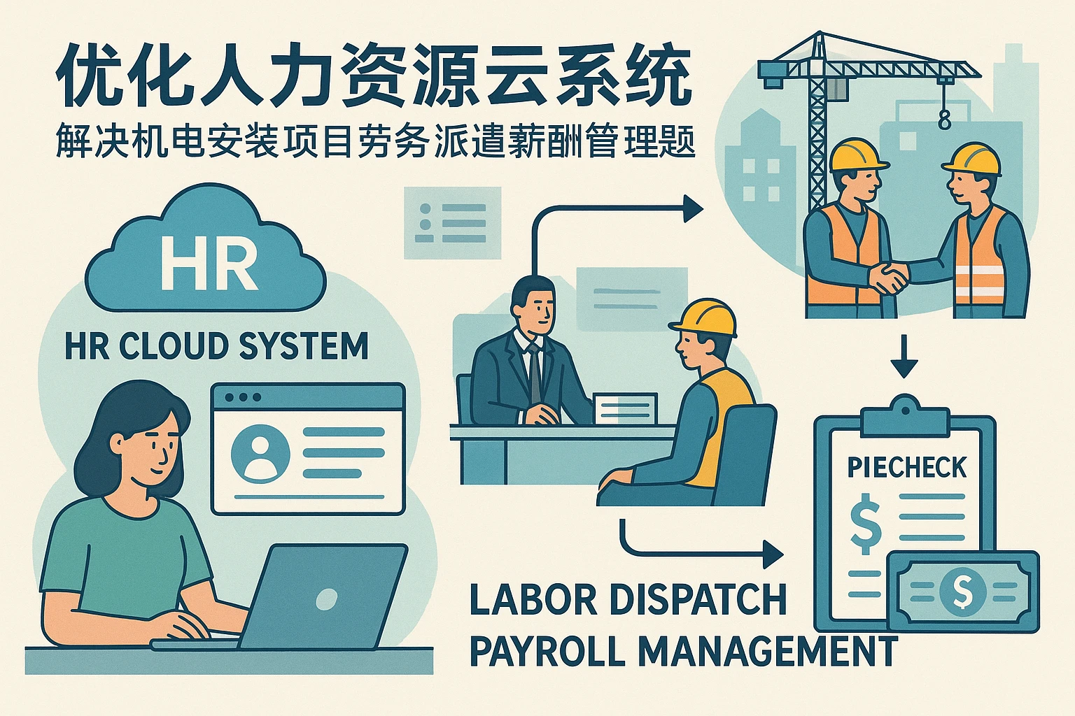 优化人力资源云系统:解决机电安装项目劳务派遣薪酬管理难题