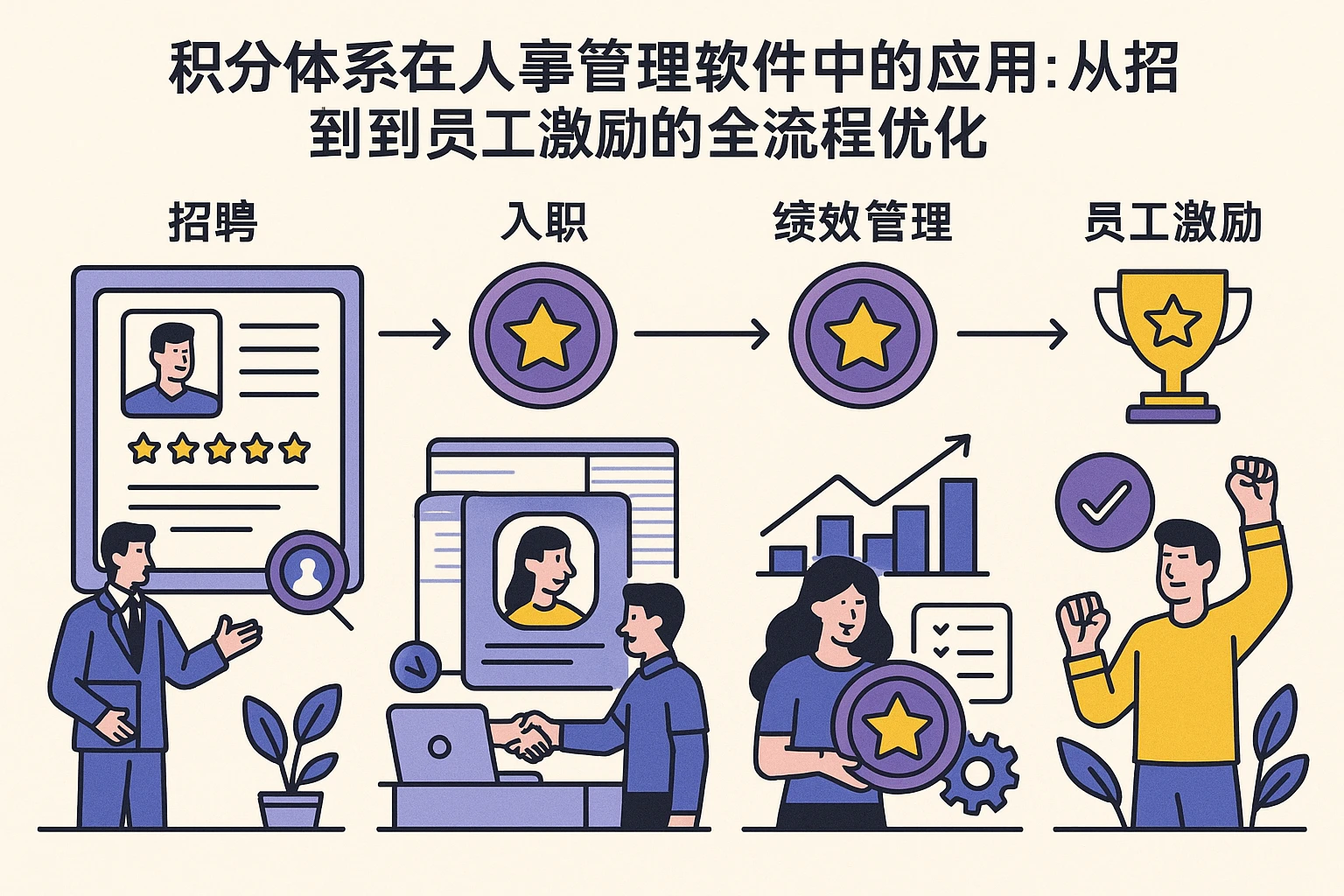 积分体系在人事管理软件中的应用:从招聘到员工激励的全流程优化