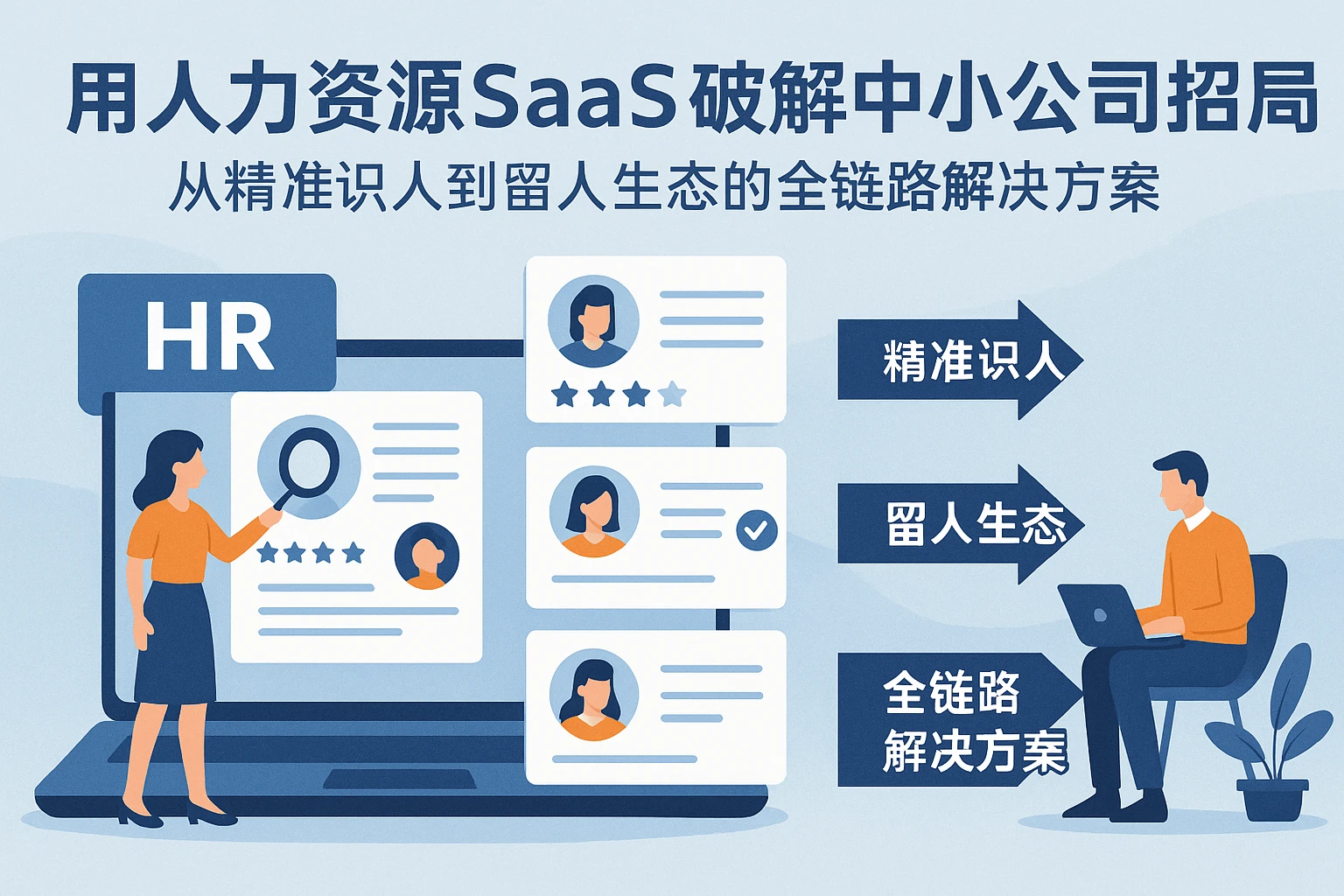用人力资源SaaS破解中小公司招聘困局:从精准识人到留人生态的全链路解决方案