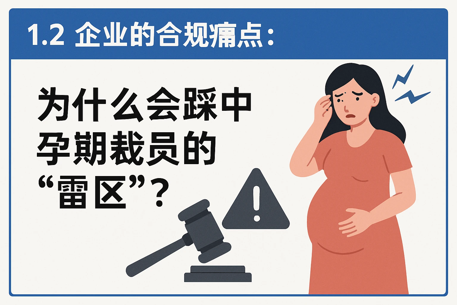 1.2 企业的合规痛点：为什么会踩中孕期裁员的“雷区”？