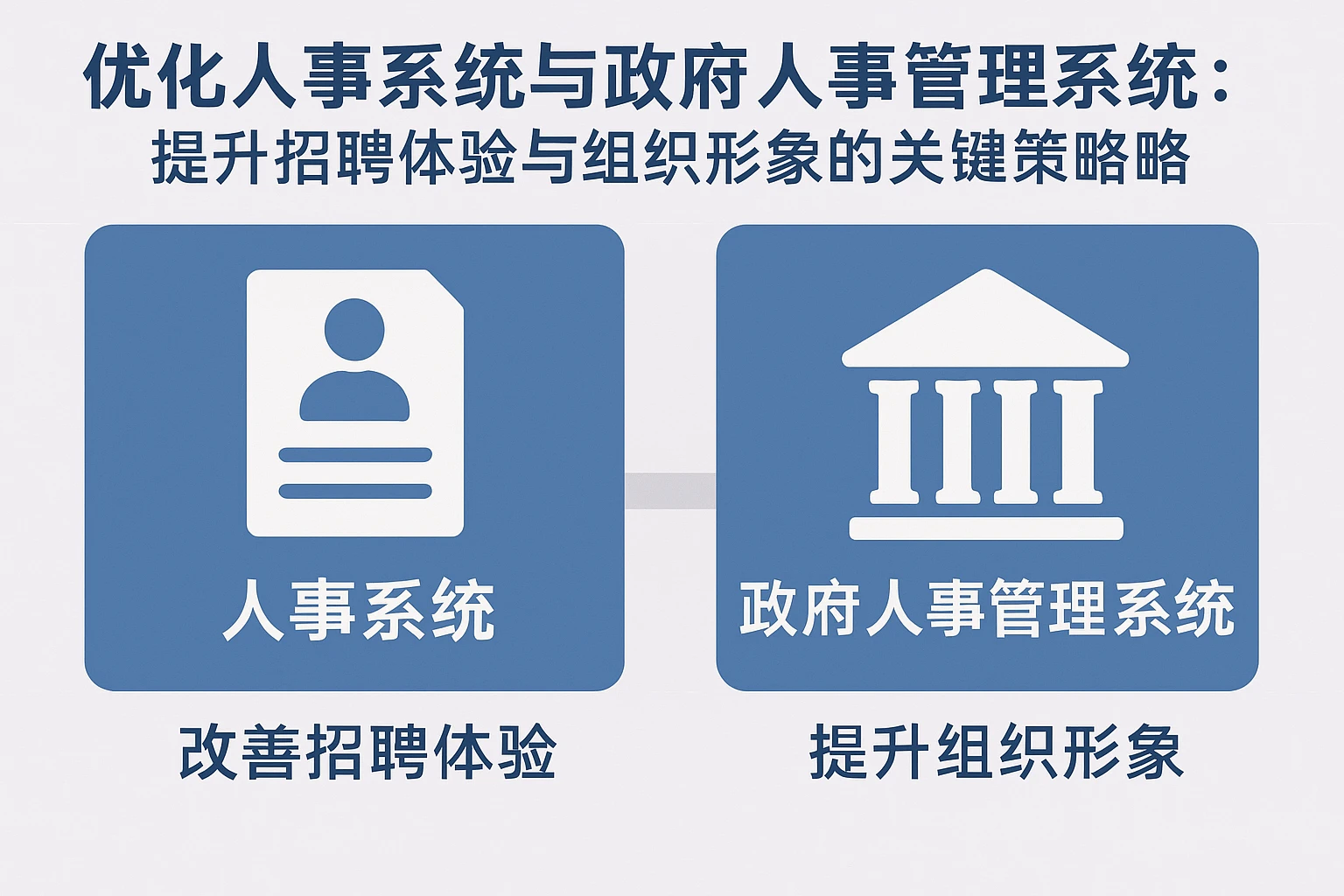 优化人事系统与政府人事管理系统:提升招聘体验与组织形象的关键策略