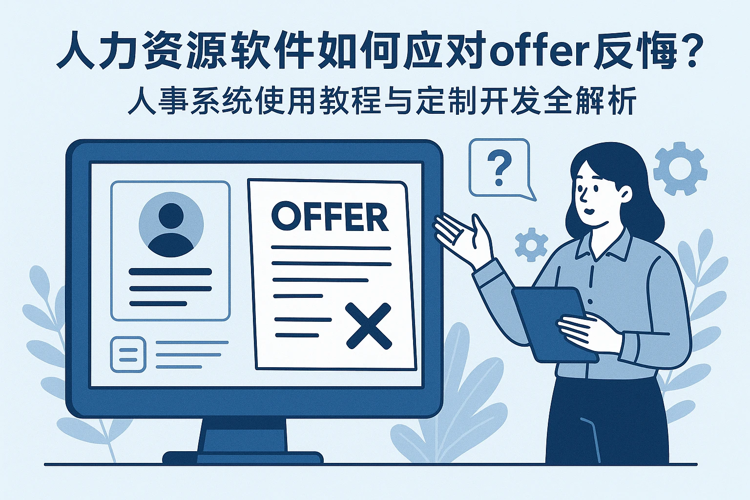 人力资源软件如何应对offer反悔？人事系统使用教程与定制开发全解析