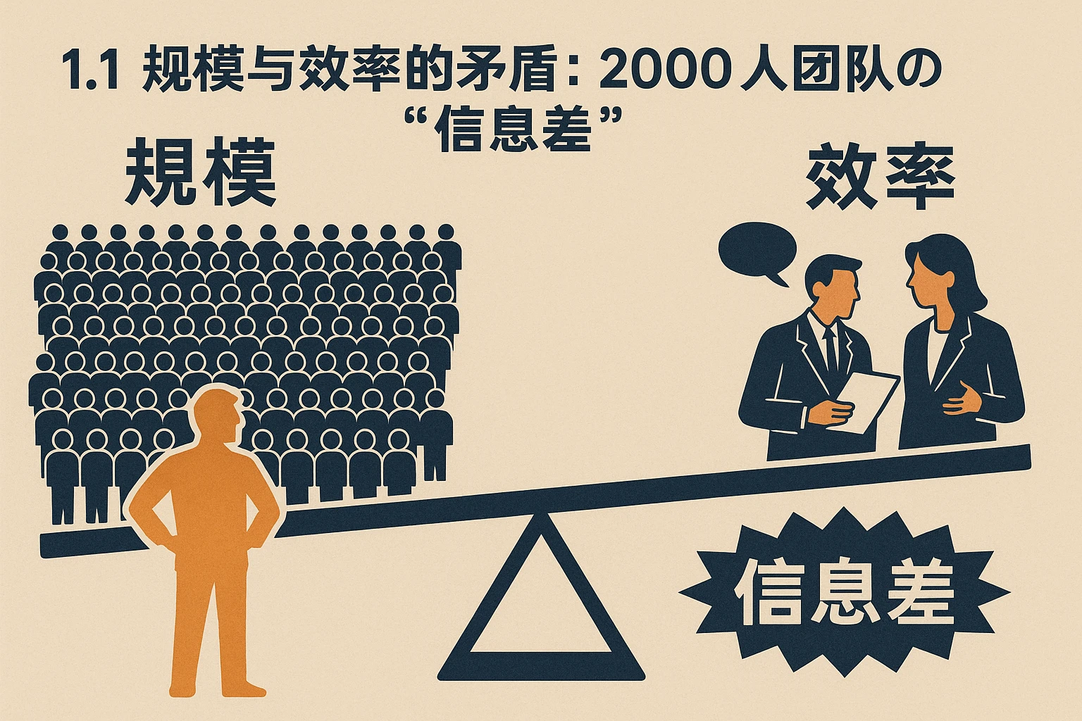 1.1 规模与效率的矛盾：2000人团队的“信息差”