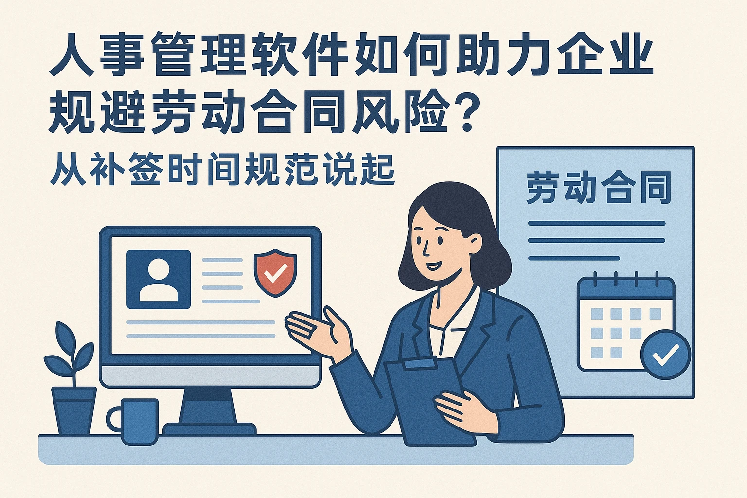 人事管理软件如何助力企业规避劳动合同风险?从补签时间规范说起