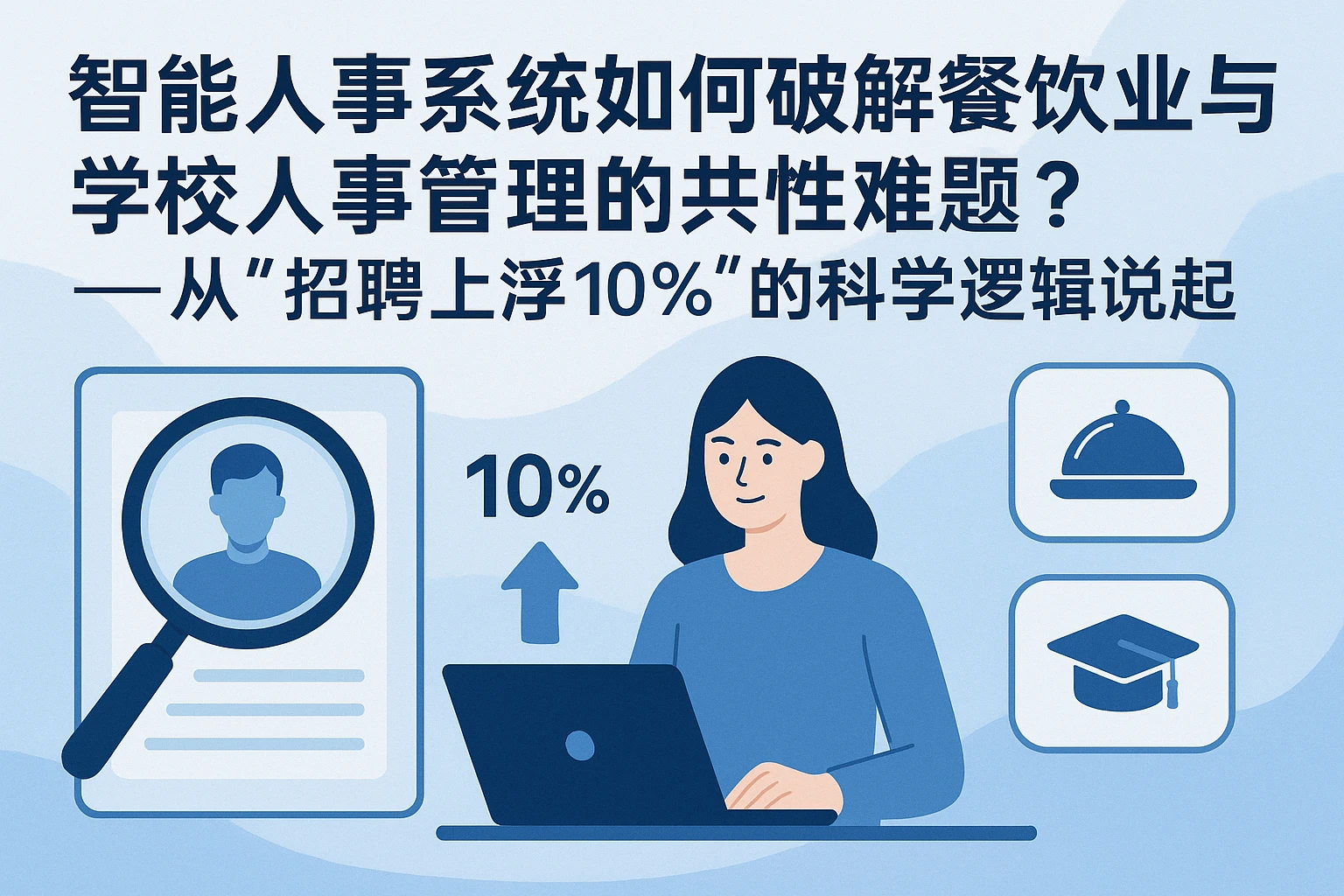 智能人事系统如何破解餐饮业与学校人事管理的共性难题?——从“招聘上浮10%”的科学逻辑说起